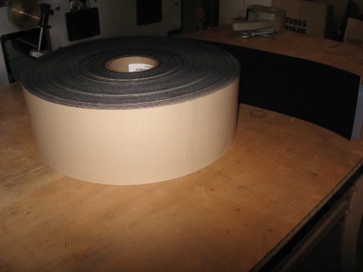 Black Anti Squeak Anti Rattle Flock Velvet Felt Tape, 1" x 60' Per Roll, 1 mm Thick