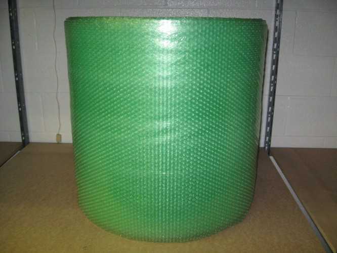 3/16″ Small Green Recycled Bubble, 24″ x 300′ Per Roll